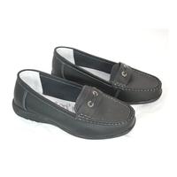 Lifestyle Black Mocassin Size 5 Wide Fit Shoes