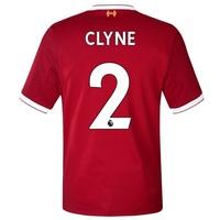 Liverpool Home Shirt 2017-18 with Clyne 2 printing, Red