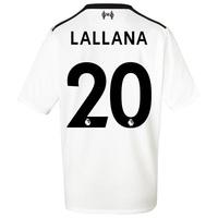 liverpool away shirt 2017 18 kids with lallana 20 printing black