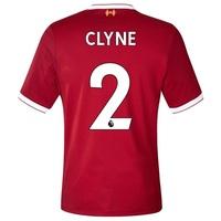 liverpool home elite shirt 2017 18 with clyne 2 printing red