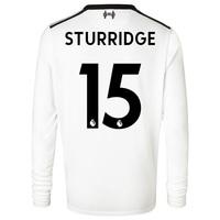 liverpool away shirt 2017 18 long sleeve kids with sturridge 15 pr bla ...