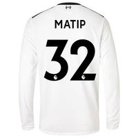 Liverpool Away Shirt 2017-18 - Long Sleeve with Matip 32 printing, Black