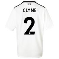 liverpool away shirt 2017 18 kids with clyne 2 printing black