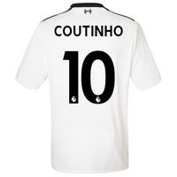 Liverpool Away Shirt 2017-18 with Coutinho 10 printing, Black