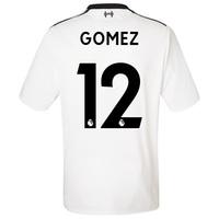 Liverpool Away Shirt 2017-18 with Gomez 12 printing, Black