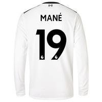 Liverpool Away Shirt 2017-18 - Long Sleeve with Mané 19 printing, Black