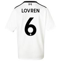 liverpool away shirt 2017 18 kids with lovren 6 printing black