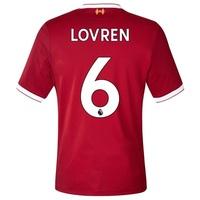 Liverpool Home Elite Shirt 2017-18 with Lovren 6 printing, Red