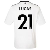 liverpool away shirt 2017 18 with lucas 21 printing black