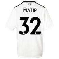 Liverpool Away Shirt 2017-18 - Kids with Matip 32 printing, Black