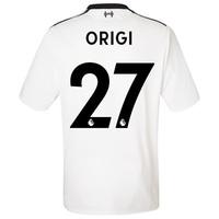 liverpool away shirt 2017 18 with origi 27 printing black