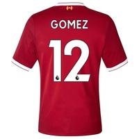 Liverpool Home Elite Shirt 2017-18 with Gomez 12 printing, Red