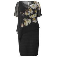 live unlimited black citrus blossom dress black