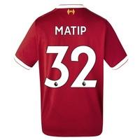 Liverpool Home Shirt 2017-18 - Kids with Matip 32 printing, Red