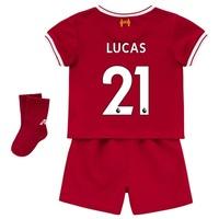 Liverpool Home Baby Kit 2017-18 with Lucas 21 printing, Red