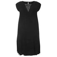 live unlimited black lace insert dress black