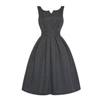 Lindy Bop Felicia Swing Dress in Black