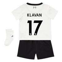 Liverpool Away Baby Kit 2017-18 with Klavan 17 printing, Black