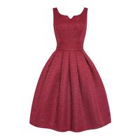 lindy bop felicia swing dress in wine