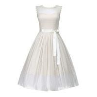 Lindy Bop Aphrodite Champagne Swing Dress