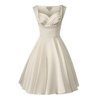 Lindy Bop Octavia Occasion Swing Dress in Ivory