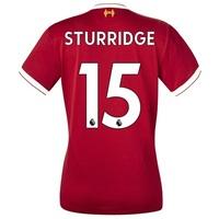 Liverpool Home Shirt 2017-18 - Womens with Sturridge 15 printing, Red