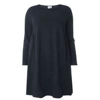 live unlimited navy blue jersey smock dress navy