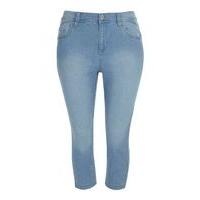 light denim cropped trousers denim