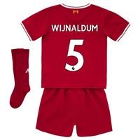 Liverpool Home Infant Kit 2017-18 with Wijnaldum 5 printing, Red