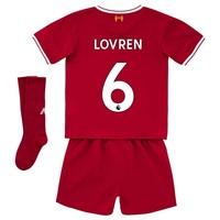 Liverpool Home Infant Kit 2017-18 with Lovren 6 printing, Red