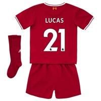 Liverpool Home Infant Kit 2017-18 with Lucas 21 printing, Red