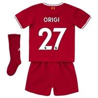 Liverpool Home Infant Kit 2017-18 with Origi 27 printing, Red