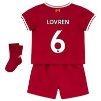 Liverpool Home Baby Kit 2017-18 with Lovren 6 printing, Red