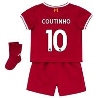 Liverpool Home Baby Kit 2017-18 with Coutinho 10 printing, Red