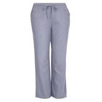 lilac purple linen blend trouser violet