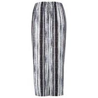 Live Unlimited Black Stripe Wide Leg Trousers, Black