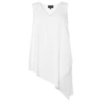 Live Unlimited Ivory Chiffon Mix Vest Top, Ivory