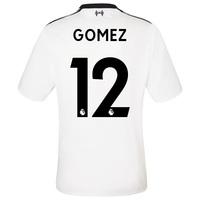 Liverpool Away Elite Shirt 2017-18 with Gomez 12 printing, Black