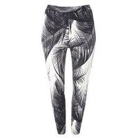 Live Unlimited Black Palm Print Trousers, Black