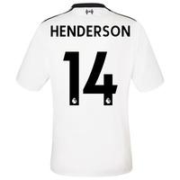 liverpool away elite shirt 2017 18 with henderson 14 printing black