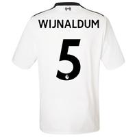 Liverpool Away Shirt 2017-18 with Wijnaldum 5 printing, Black