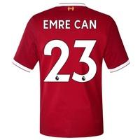 Liverpool Home Shirt 2017-18 with Emre Can 23 printing, Red