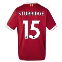 Liverpool Home Shirt 2017-18 - Kids with Sturridge 15 printing, Red