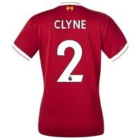 liverpool home shirt 2017 18 womens with clyne 2 printing red