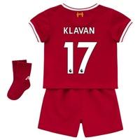 liverpool home baby kit 2017 18 with klavan 17 printing red