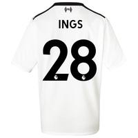 Liverpool Away Shirt 2017-18 - Kids with Ings 28 printing, Black