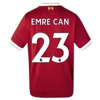 Liverpool Home Shirt 2017-18 - Kids with Emre Can 23 printing, Red