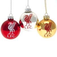Liverpool F.C. 3pk Round Baubles