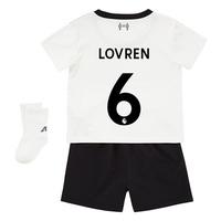 Liverpool Away Baby Kit 2017-18 with Lovren 6 printing, Black