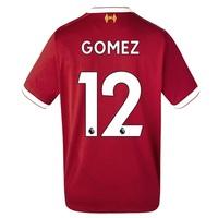 Liverpool Home Shirt 2017-18 - Kids with Gomez 12 printing, Red